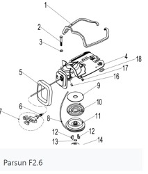 startovaci mechanismus Parsun F2.6-04070000