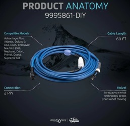 Náhradní díl Kabel k vysavači bazénu Maytronic