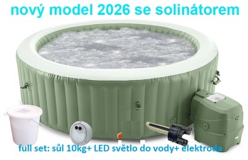 volitelný způsob údržby: chlór z tablet, nebo slaná voda