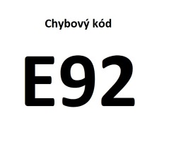 chybový kód E92