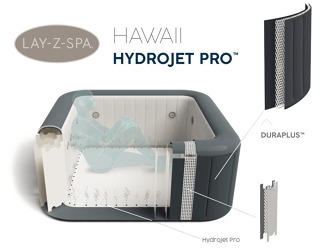 vířivka Bestway Lay-Z-Spa LED Hawaii Hydrojet Pro